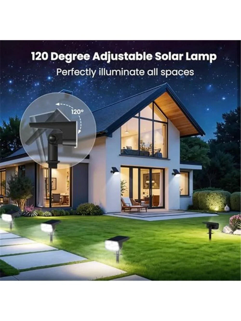 Solar Spot Lights Outdoor Waterproof Landscape Garden Lights IP65 LED